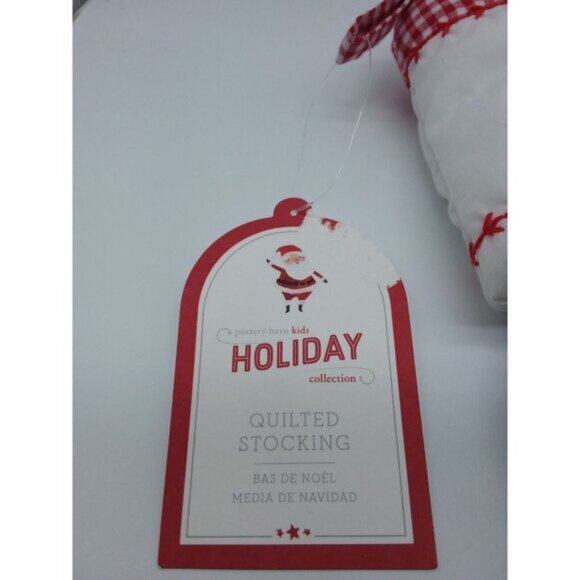 Pottery Barn Kids Benjamin Red Car Christmas Tree Gifts Holiday Stocking Quilted - Picture 3 of 11